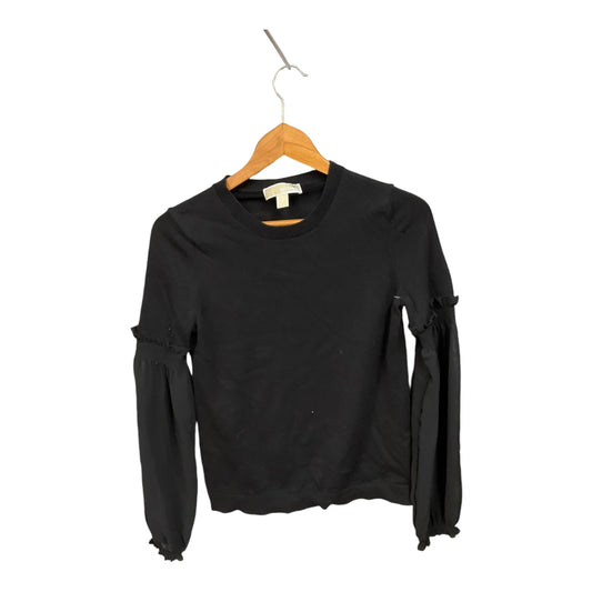 Top Long Sleeve By Michael By Michael Kors In Black, Size: S