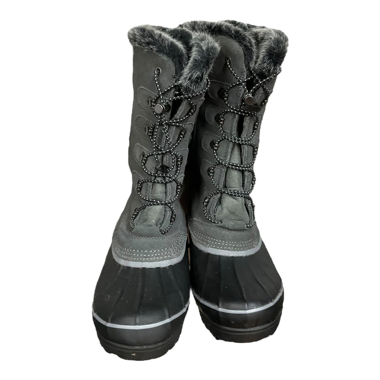 Gunmetal Boots Snow Lands End, Size 7