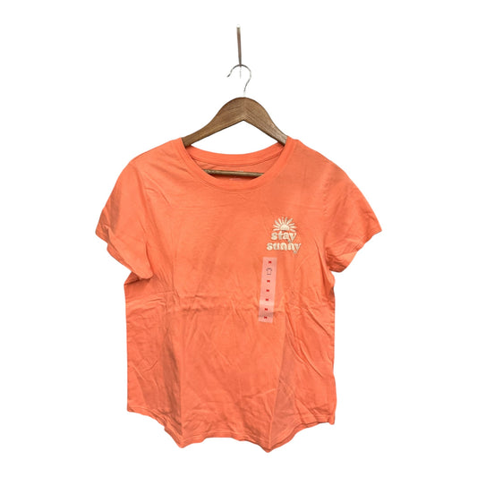 Top Short Sleeve Basic By Old Navy In Orange, Size: M