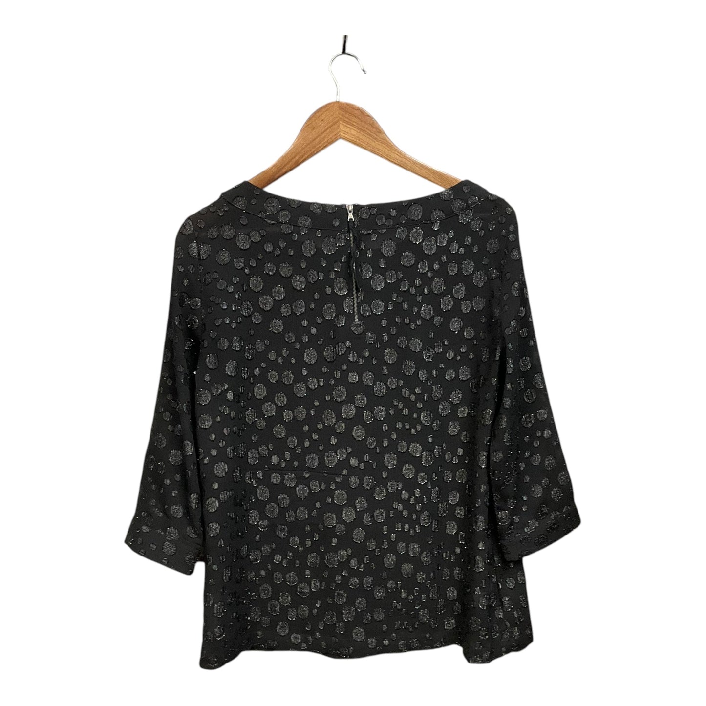 Top 3/4 Sleeve By Loft In Black, Size: S