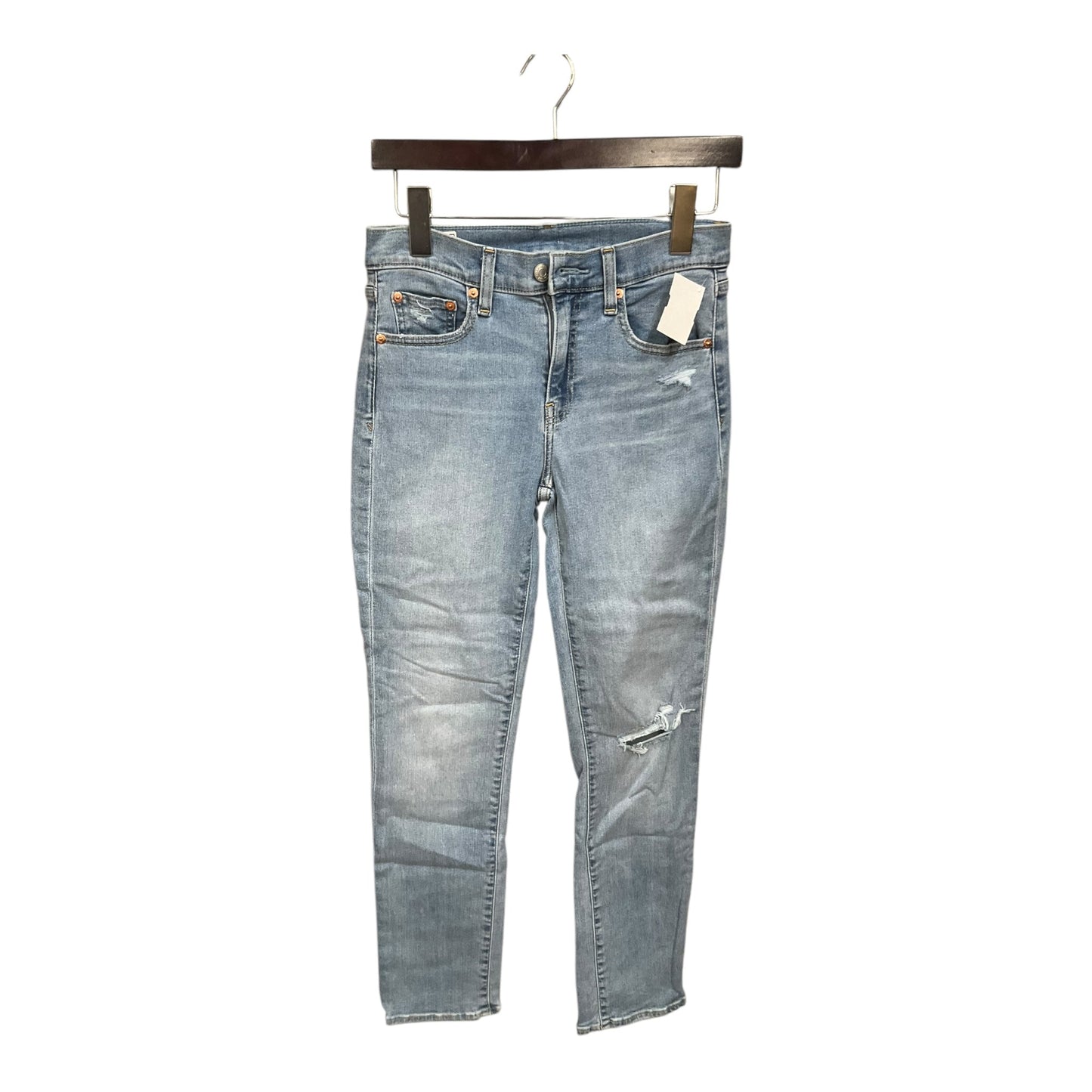 Jeans Straight By Gap In Blue Denim, Size: 2