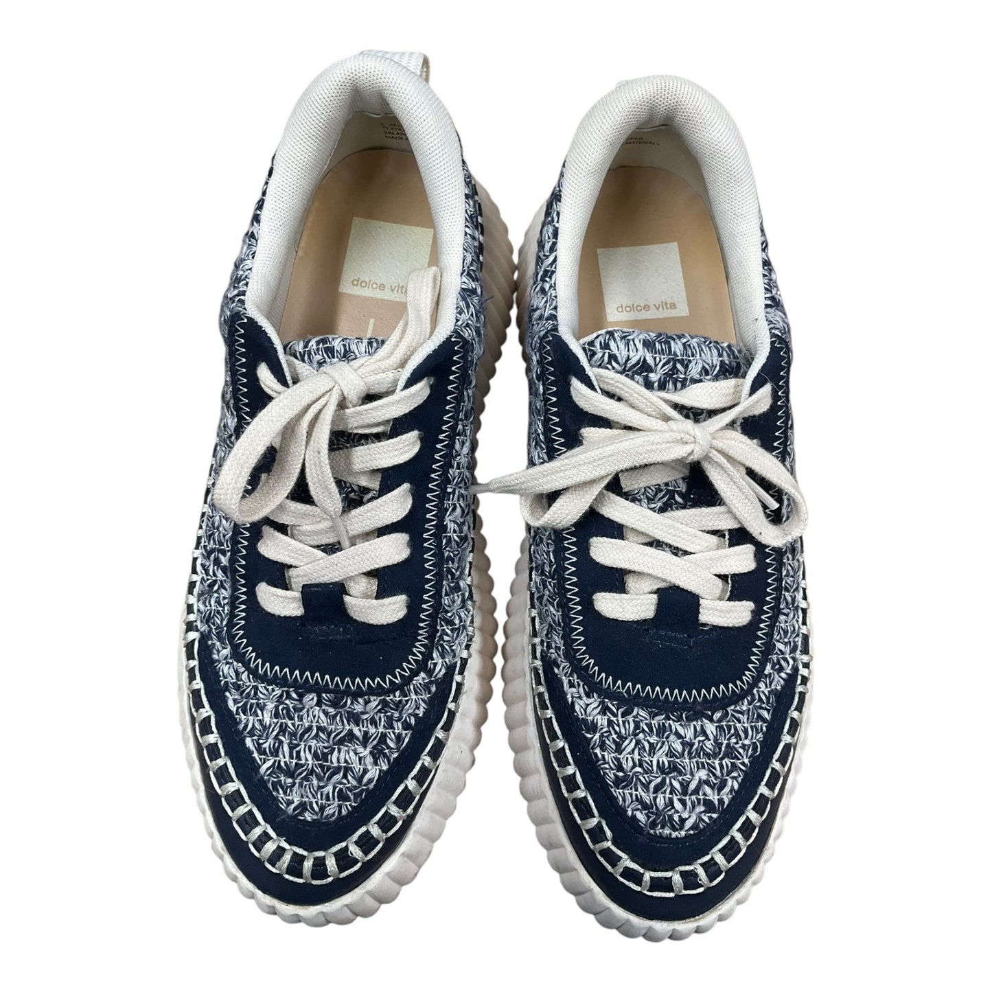 Shoes Sneakers By Dolce Vita In Blue & White, Size: 6.5