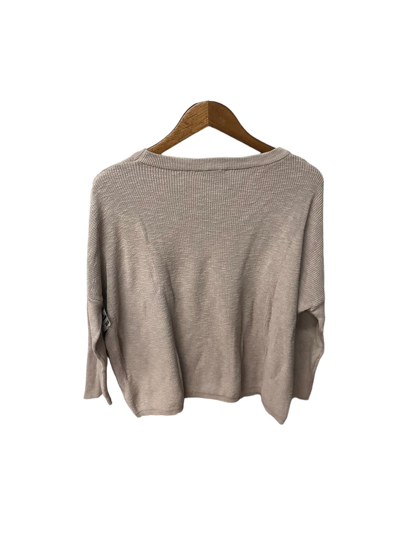 Top Long Sleeve Basic By Easel In Tan, Size: M