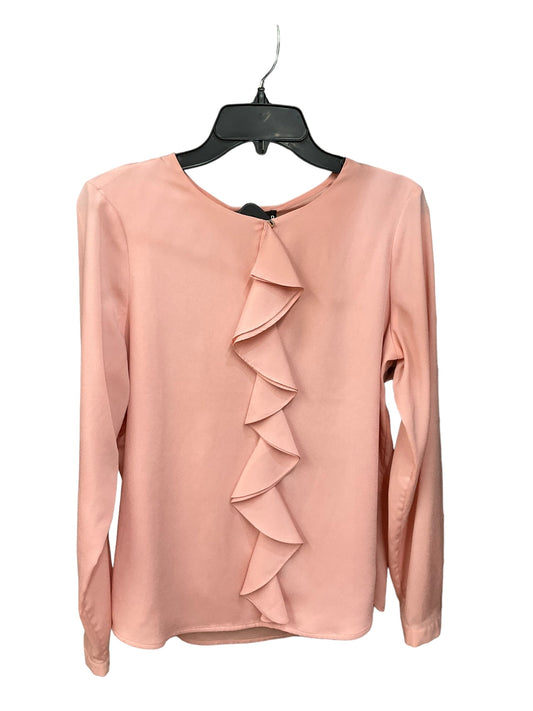 Peach Blouse Long Sleeve Karl Lagerfeld, Size L