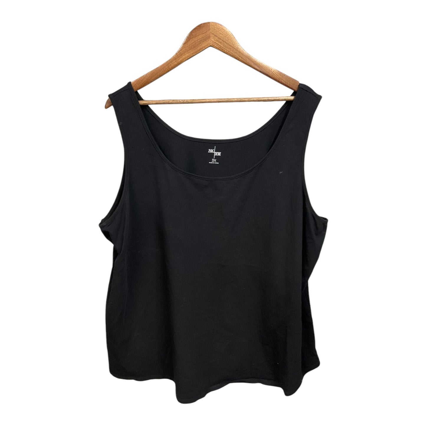 Top Sleeveless By Nic + Zoe In Black, Size: 3x