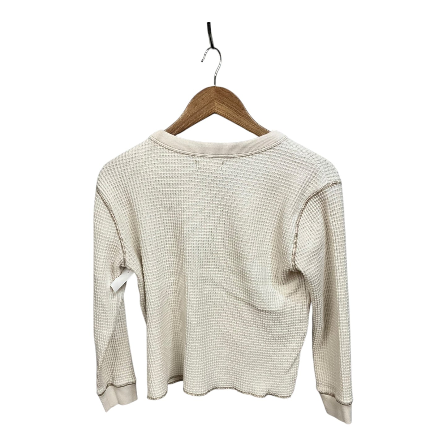 Top Long Sleeve By Madewell In Cream, Size: S