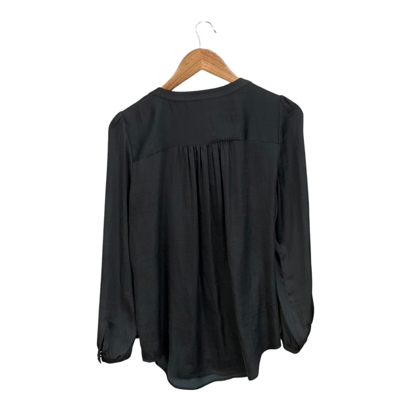 Top Long Sleeve By Loft In Black, Size: M