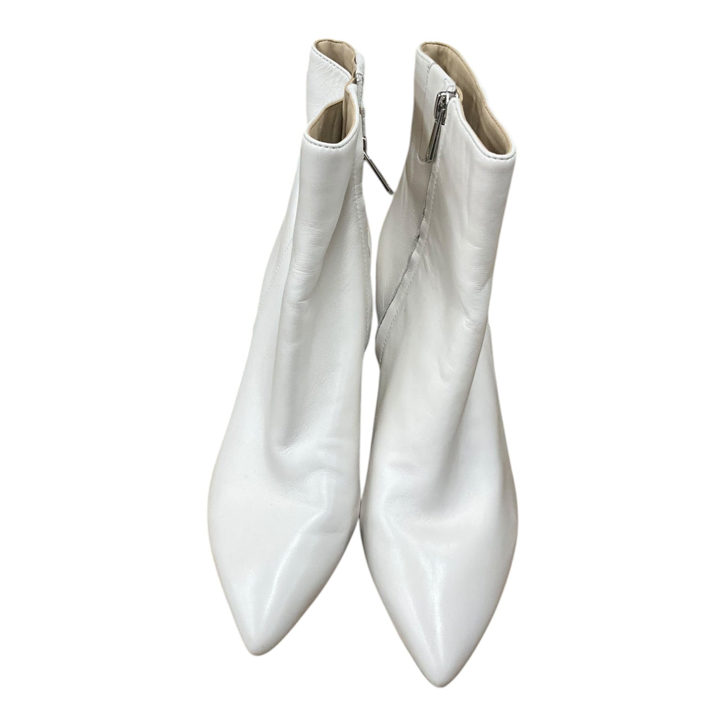 Boots Ankle Heels By Sam Edelman In White, Size: 8.5