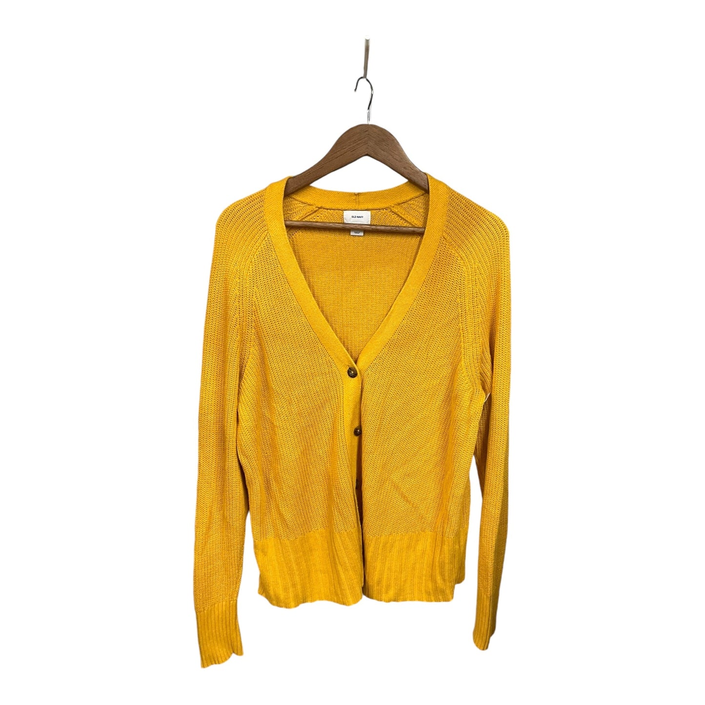 Cardigan By Old Navy In Yellow, Size: Xl