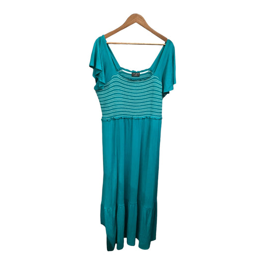 Dress Casual Maxi By Lane Bryant In Green, Size: 2x