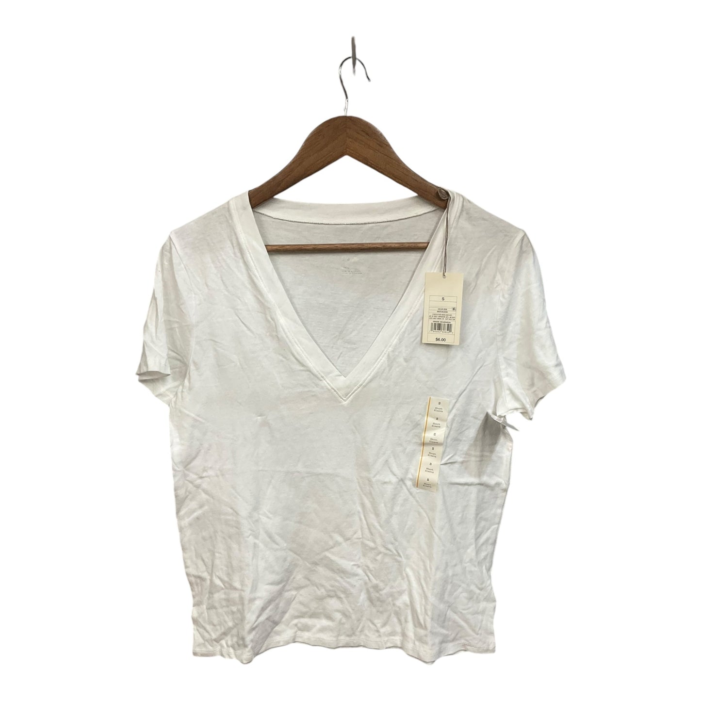 Top Short Sleeve By A New Day In White, Size: S