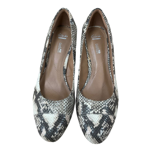 Shoes Heels Block By Clarks In Animal Print, Size: 11