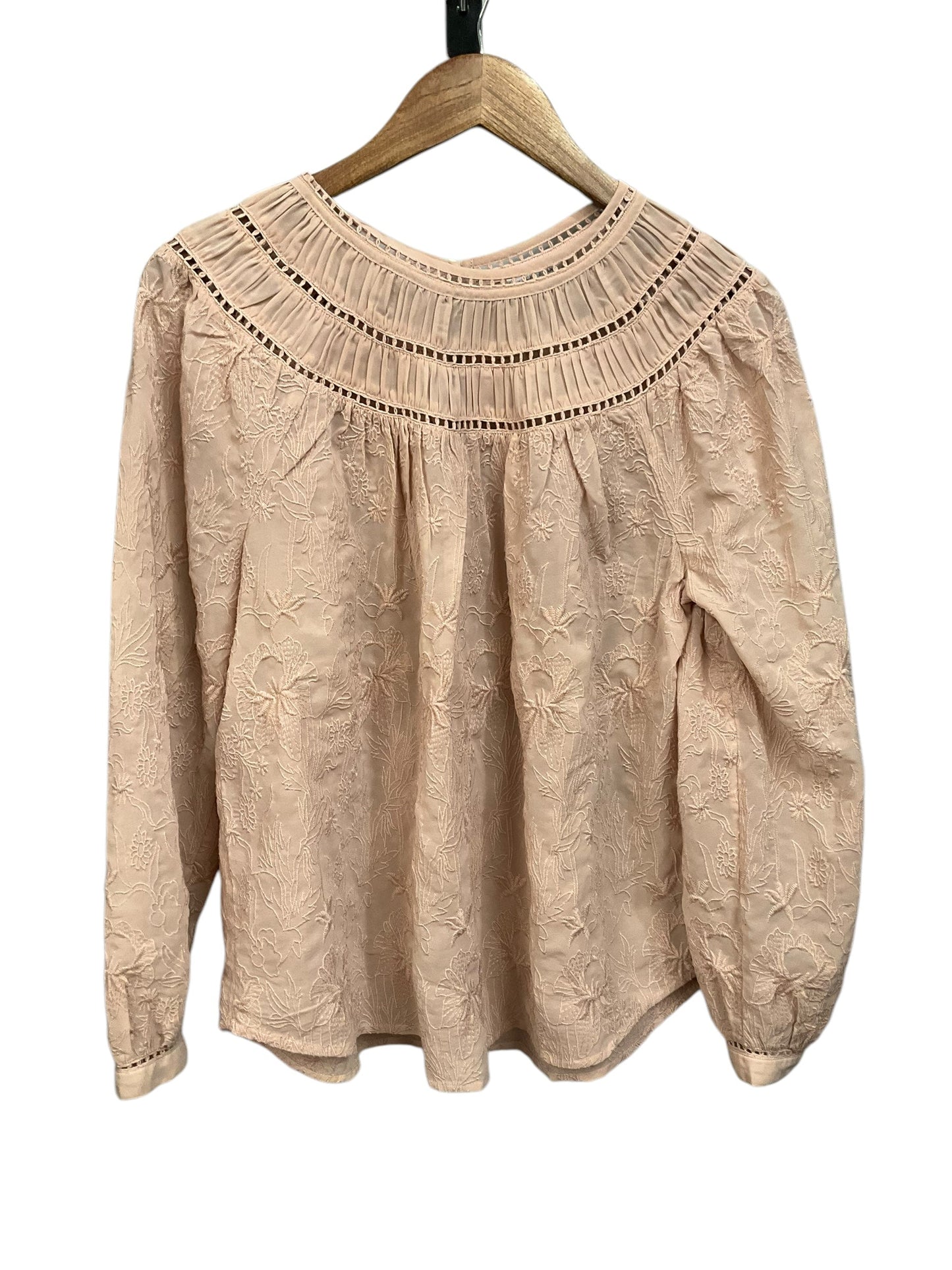 Top Long Sleeve By Lucky Brand In Tan, Size: M