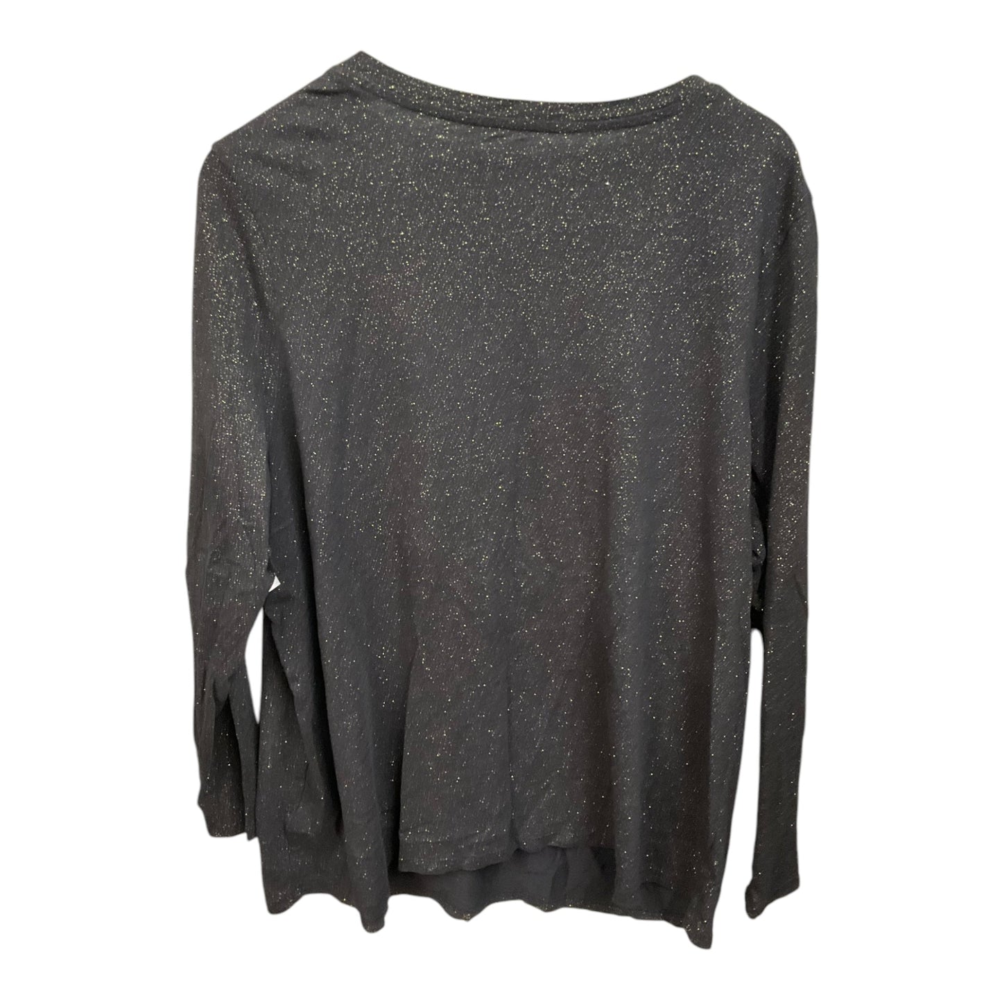 Top Long Sleeve By Sonoma In Black, Size: 2x