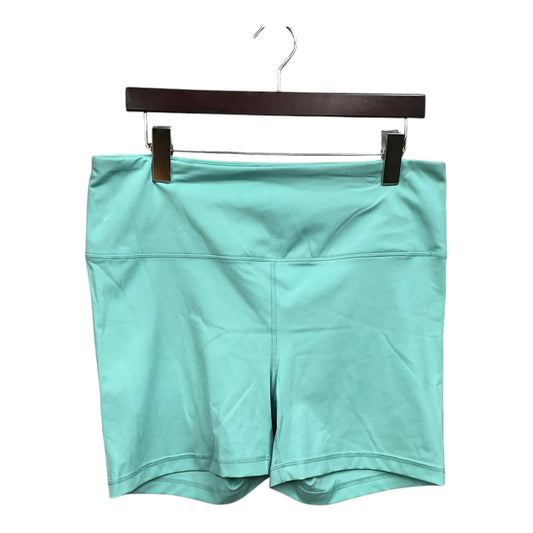 Athletic Shorts By Yogalicious In Teal, Size: Xxl