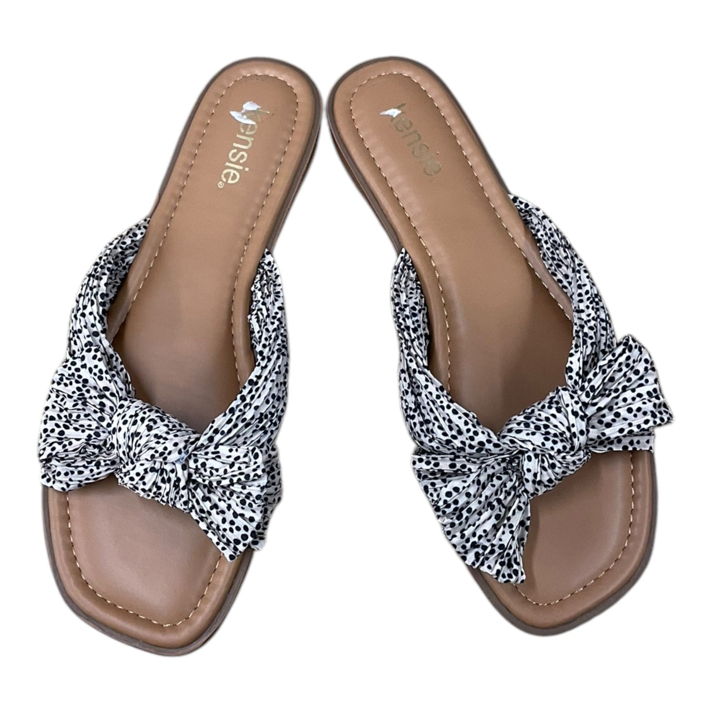 Sandals Flats By Kensie In Polkadot Pattern, Size: 9.5