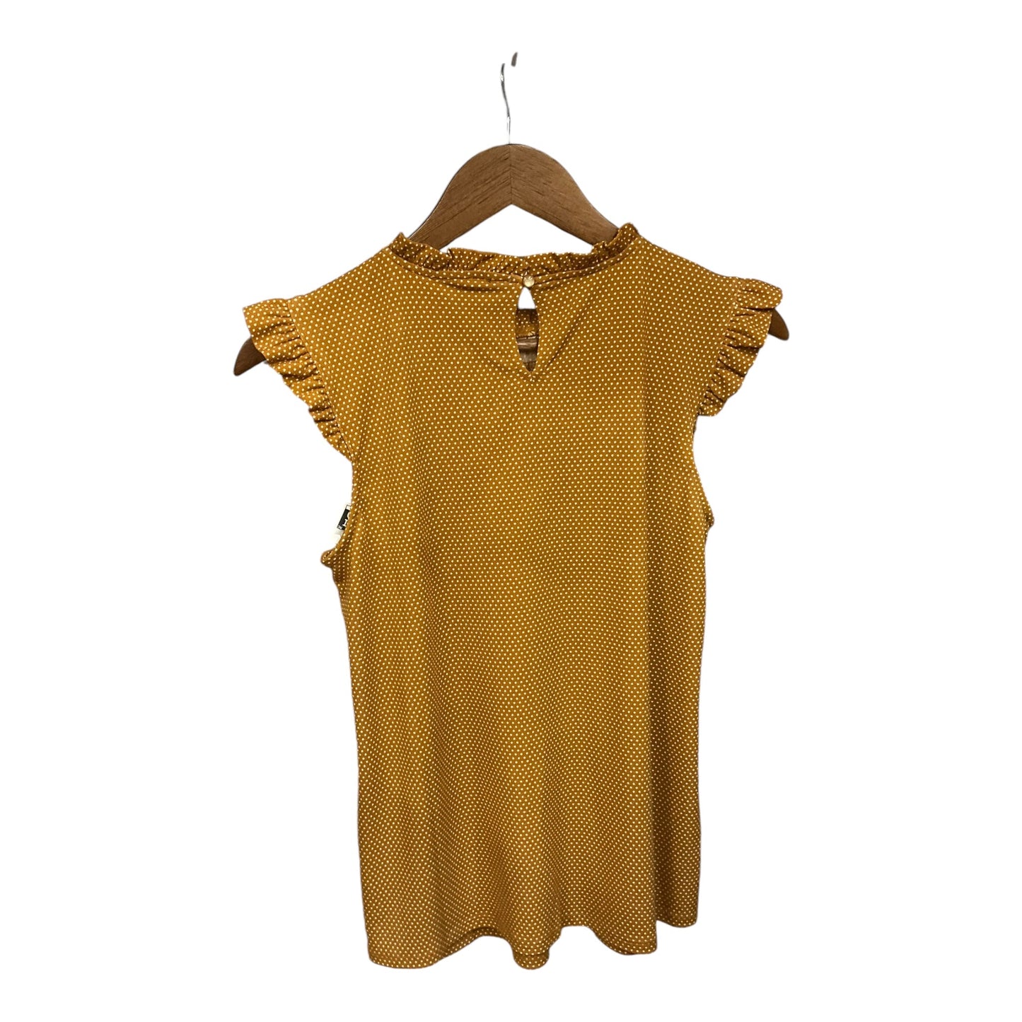 Top Sleeveless By Adrianna Papell In Yellow, Size: S