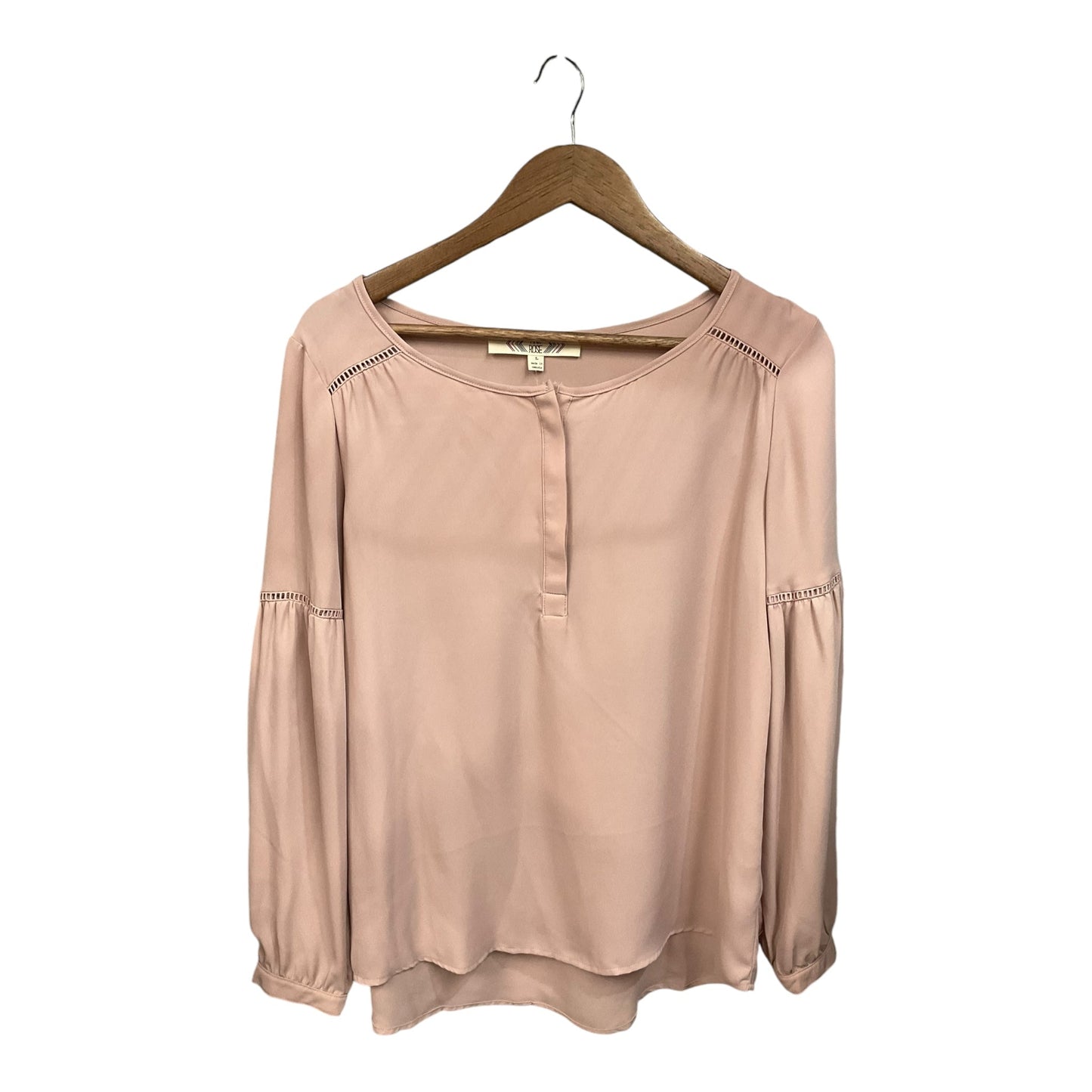 Top Long Sleeve By Pink Rose In Pink, Size: L