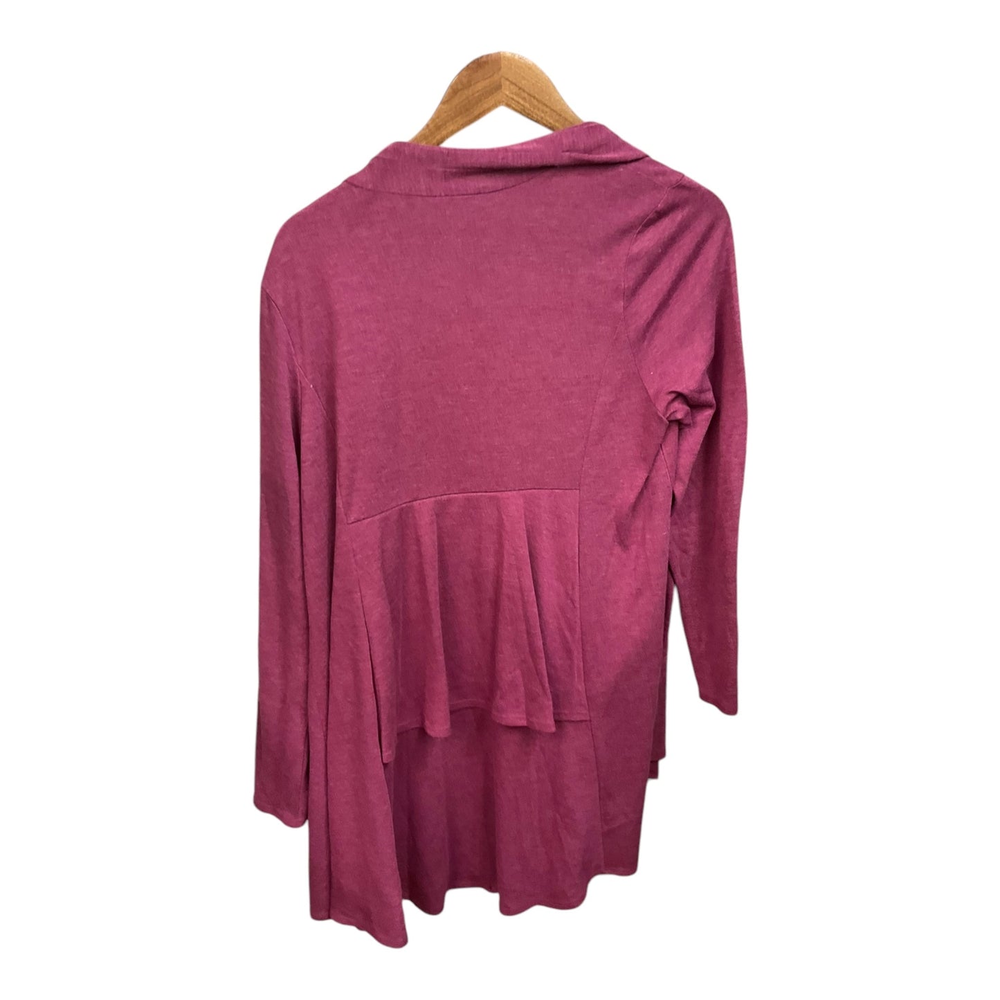 Cardigan By Logo In Maroon, Size: L