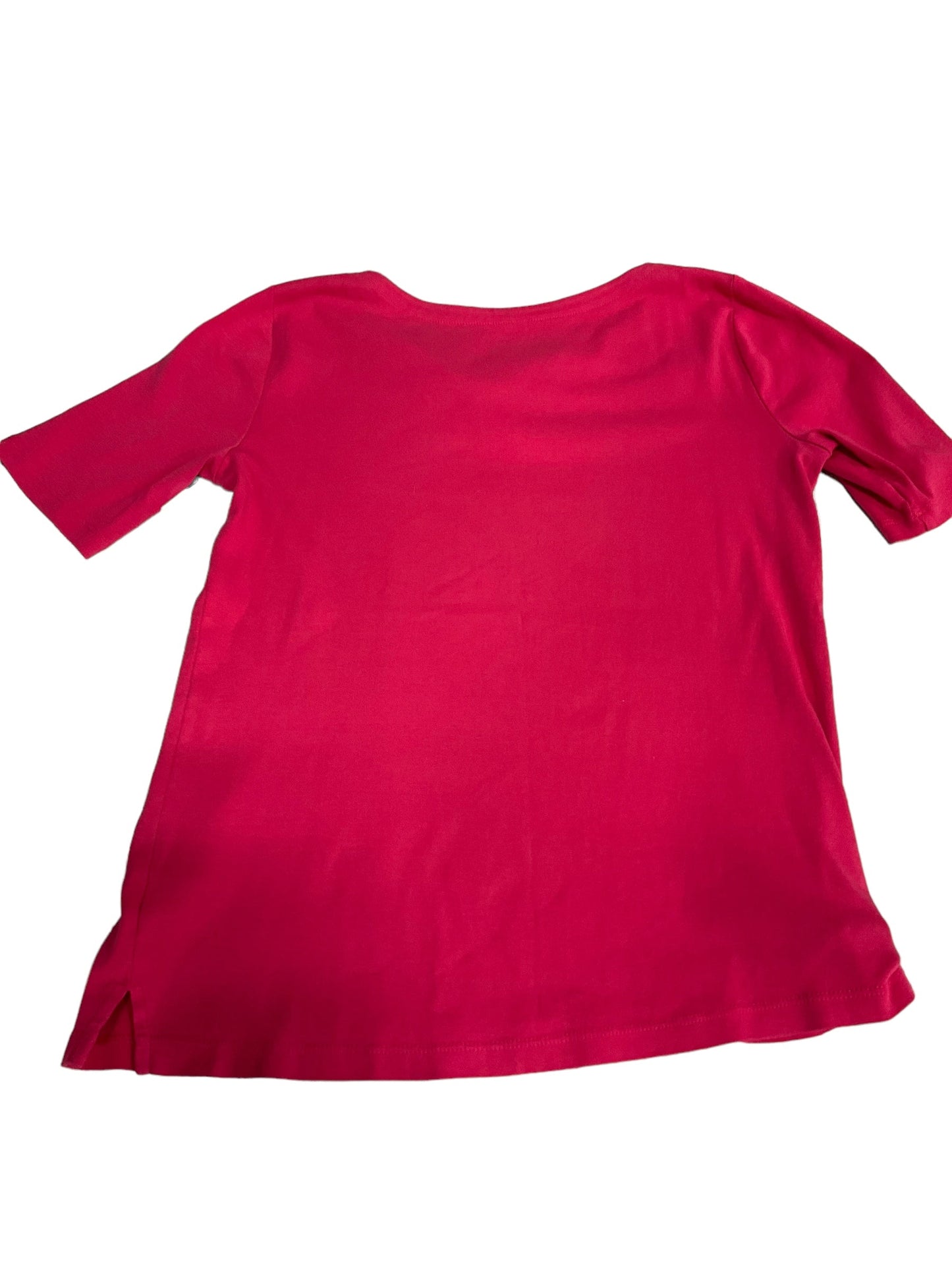 Pink Top Short Sleeve Basic Talbots, Size M