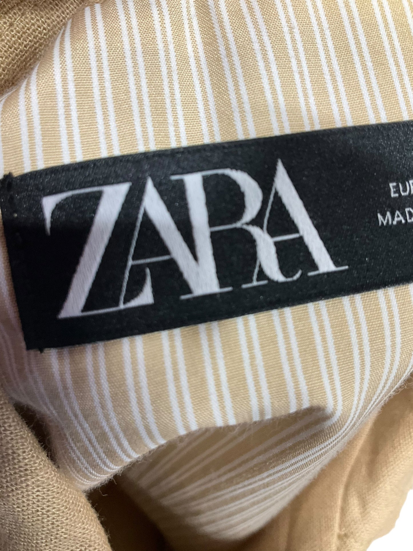 Tan Jacket Other Zara, Size S