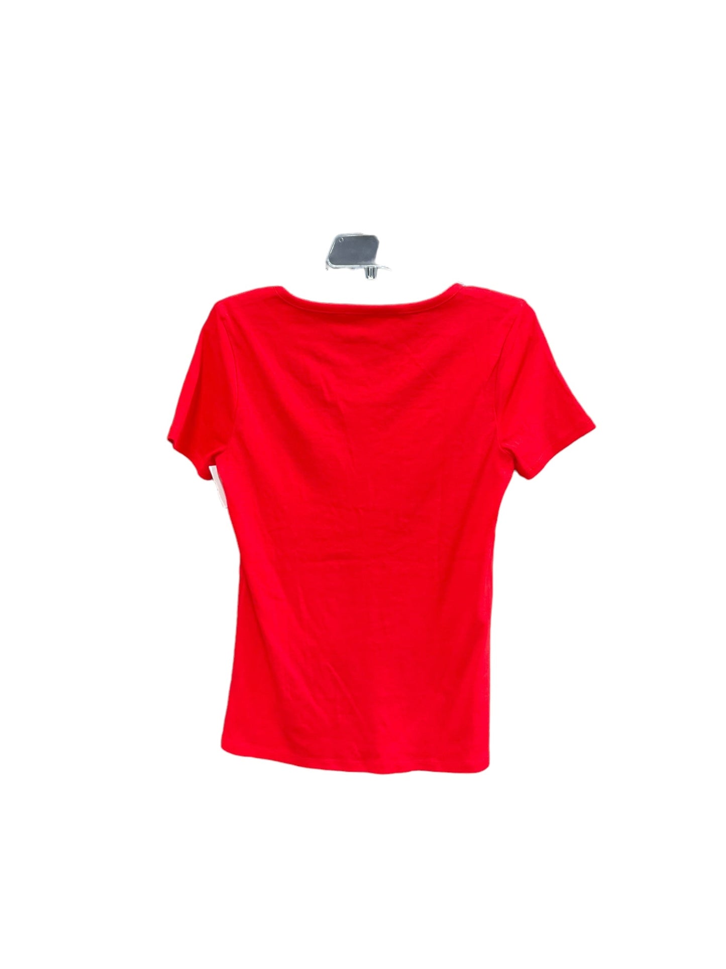 Red Top Short Sleeve Basic Croft And Barrow, Size S