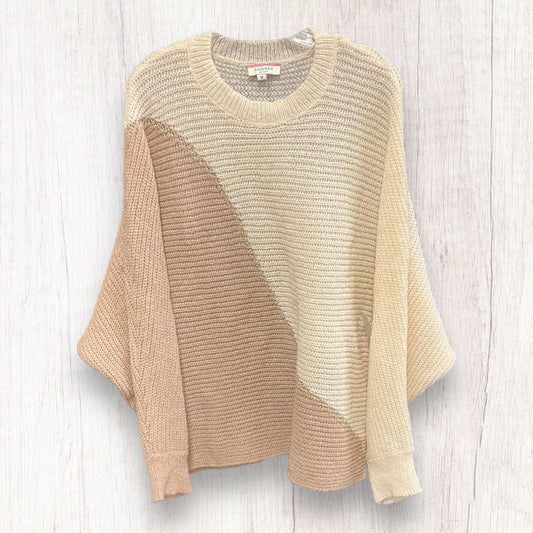 Sweater By Andree By Unit In Beige, Size: 1x