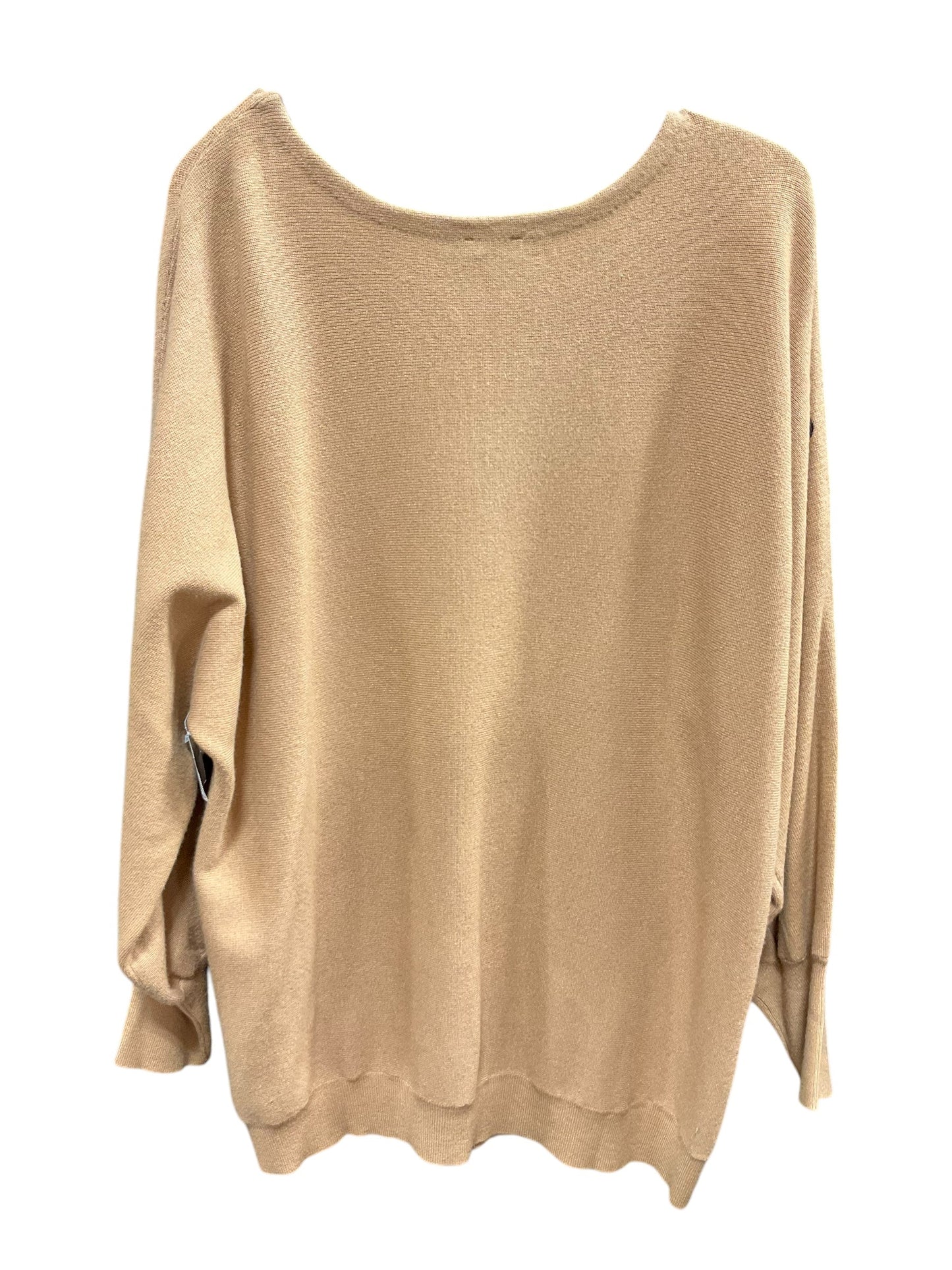 Sweater By Chicos In Tan, Size: L