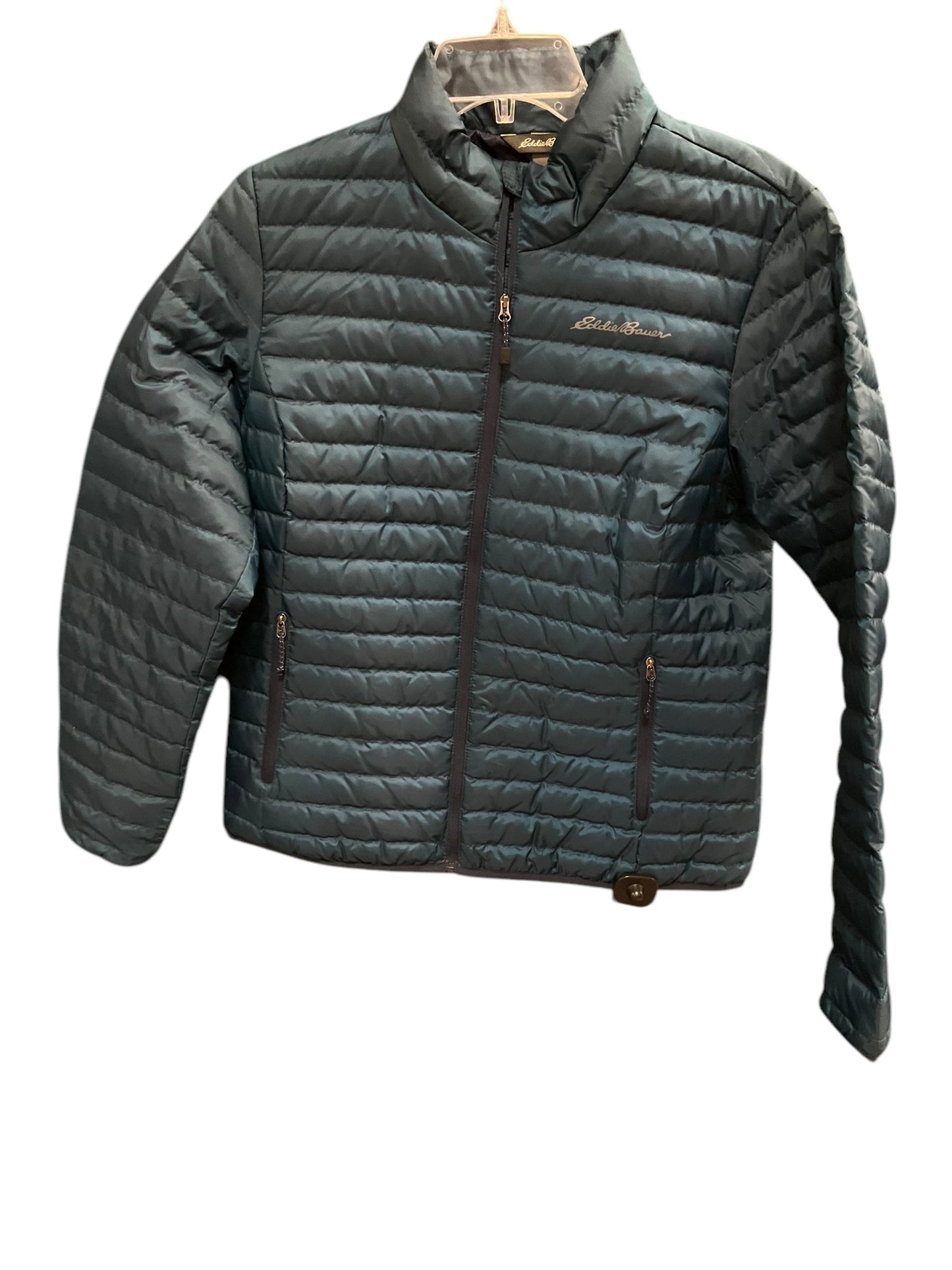 Coat Puffer & Quilted By Eddie Bauer In Green, Size: M