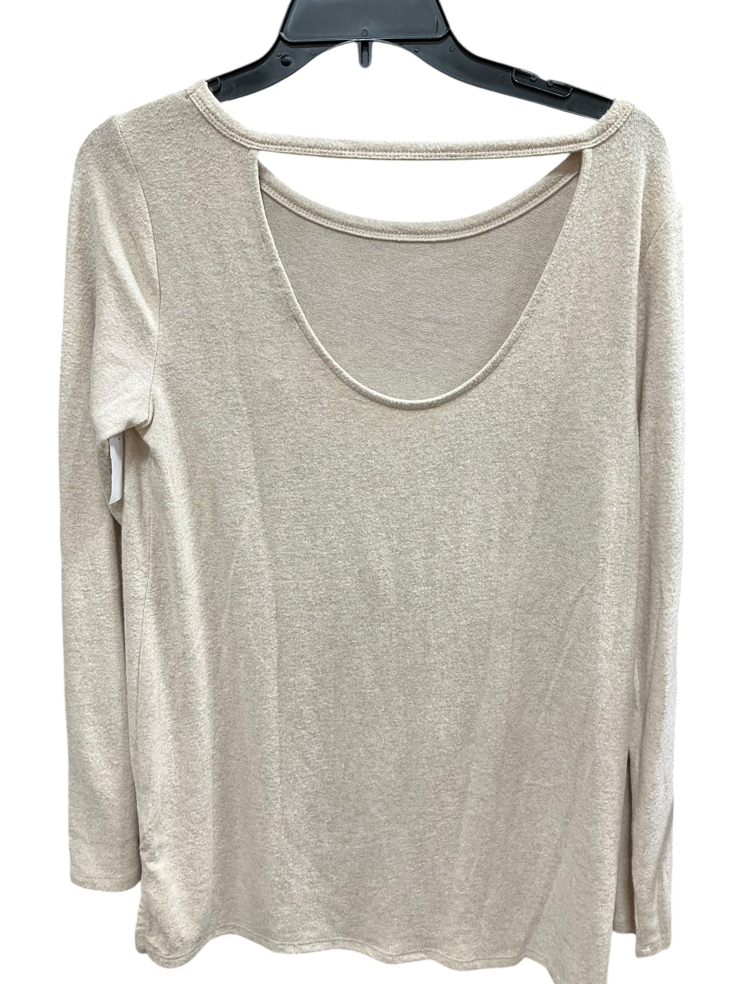 Top Long Sleeve By Loft In Beige, Size: M