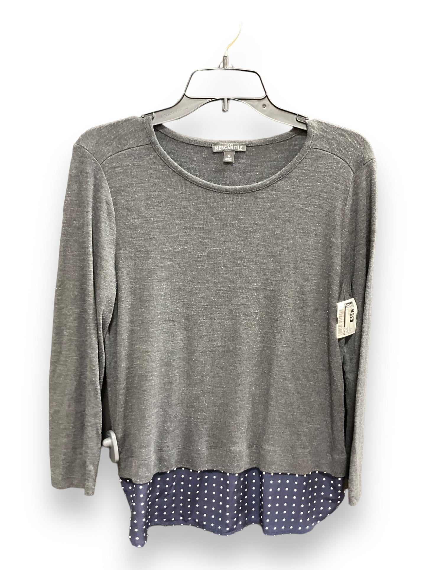 Charcoal Top Long Sleeve J Crew, Size S