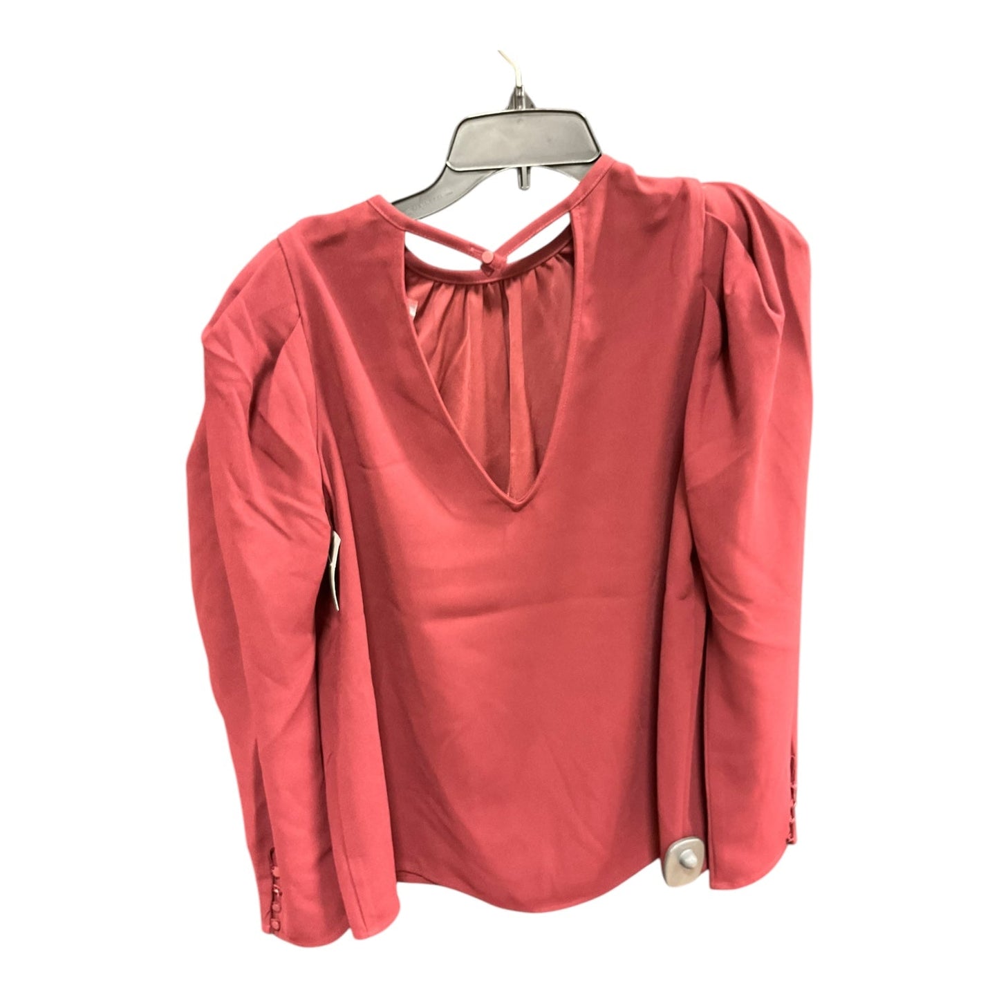 Top Long Sleeve By Express In Brick Red, Size: M