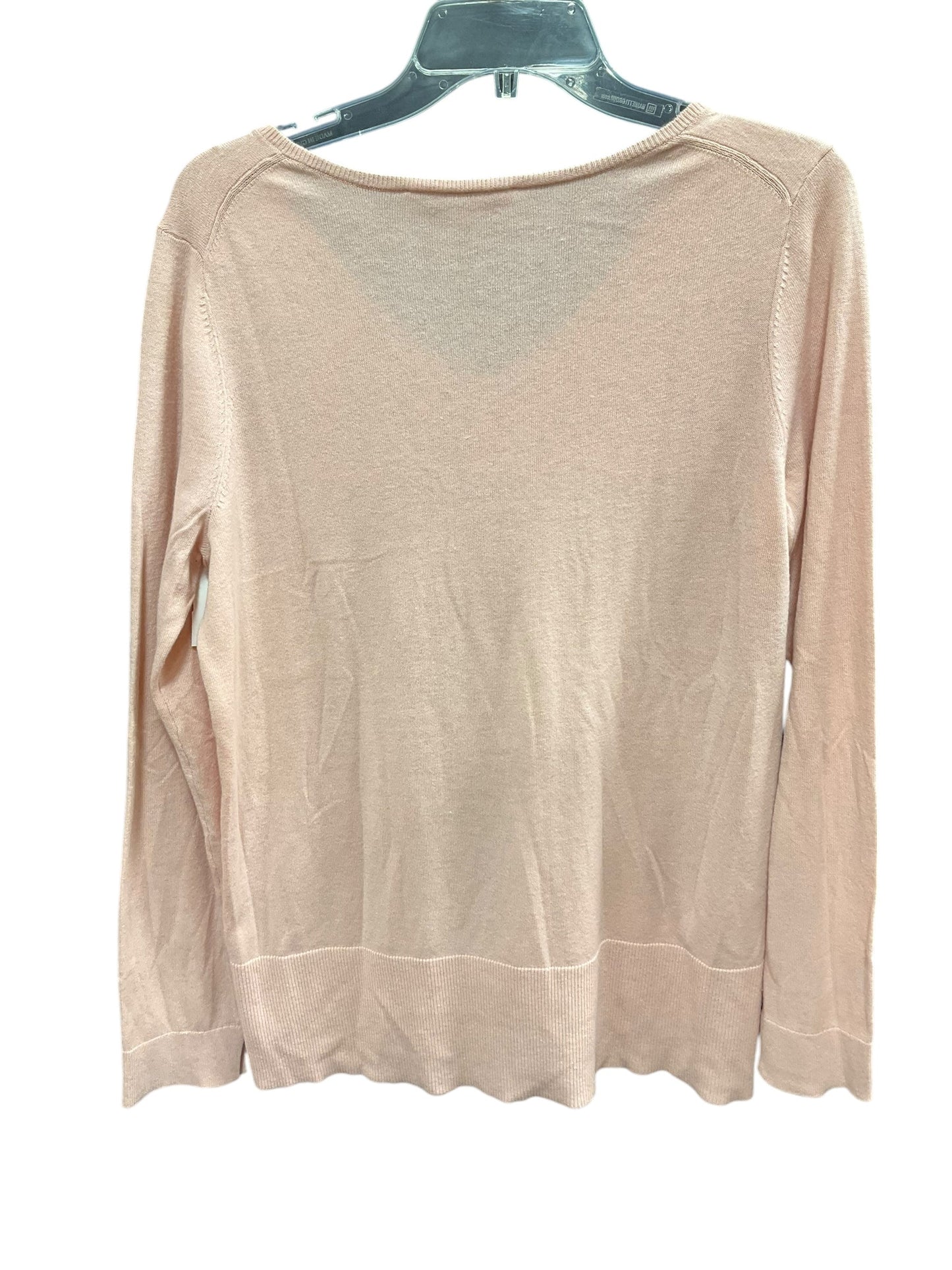 Top Long Sleeve By Loft In Pink, Size: M