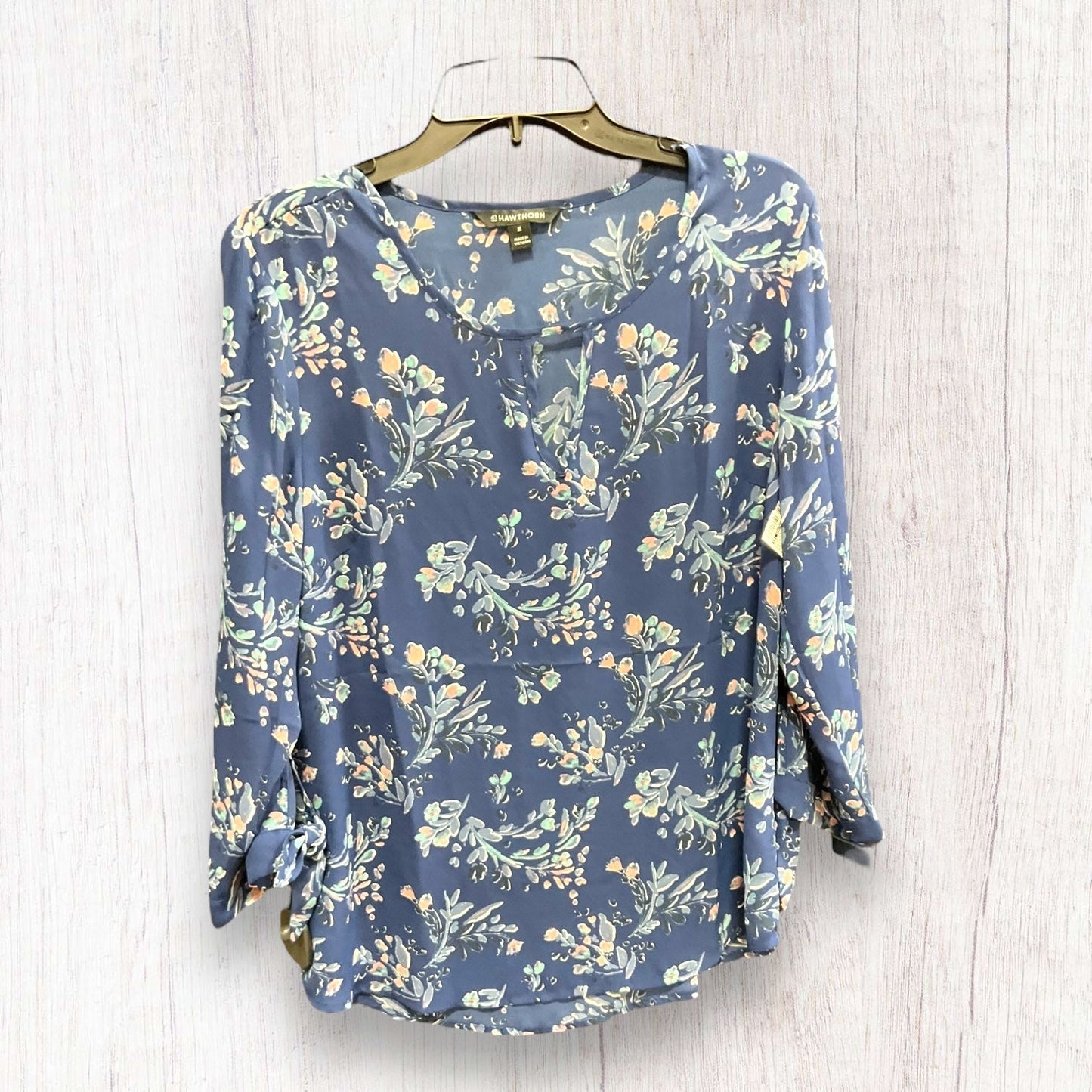 Blue Top Long Sleeve 41 Hawthorn, Size M