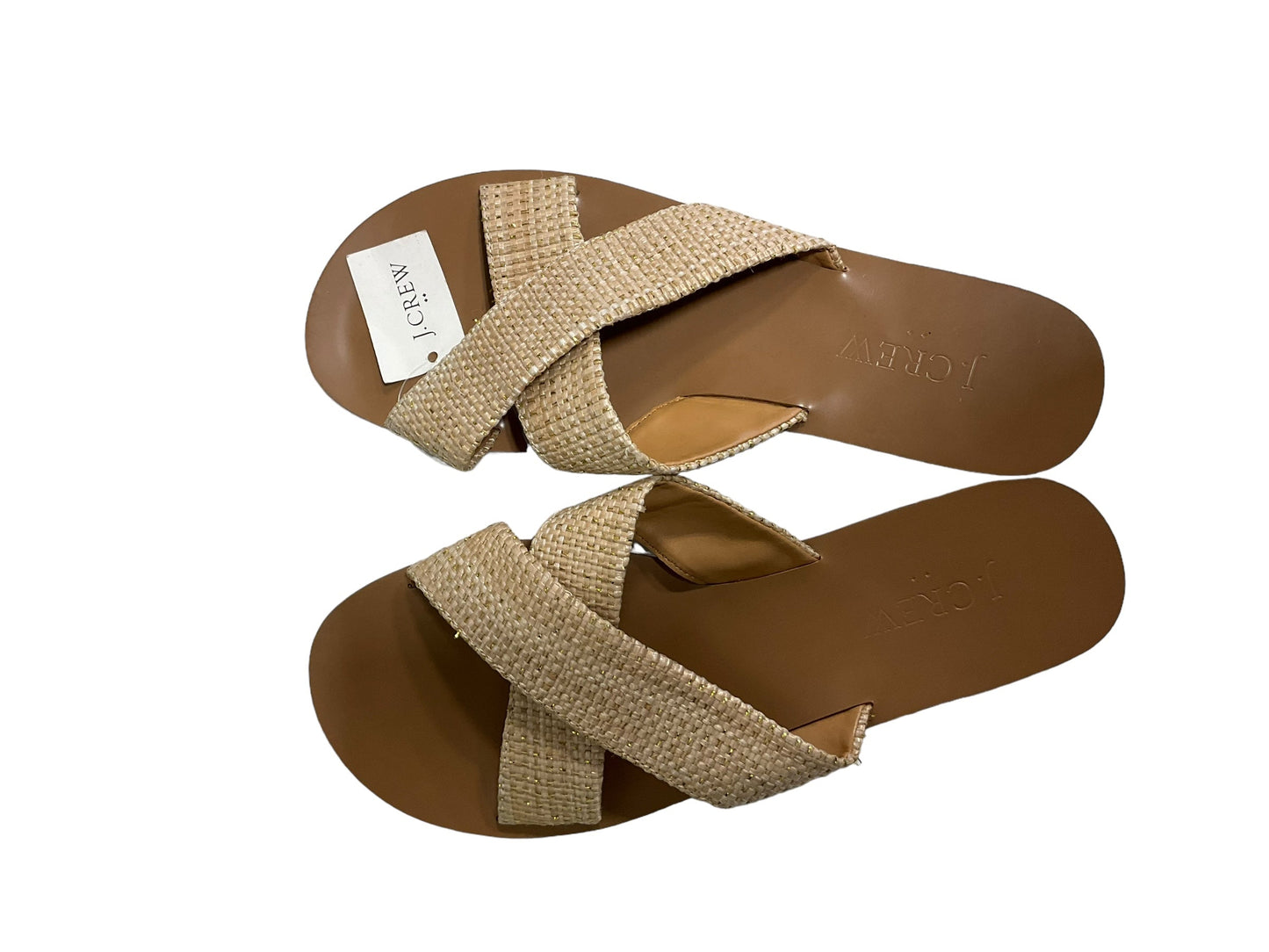 Gold Sandals J Crew, Size 6