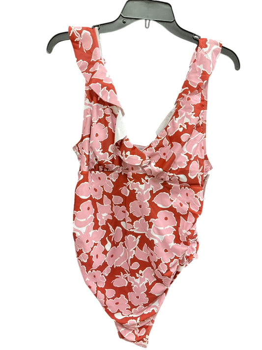 Swimsuit By Clothes Mentor In Pink & Red, Size: L