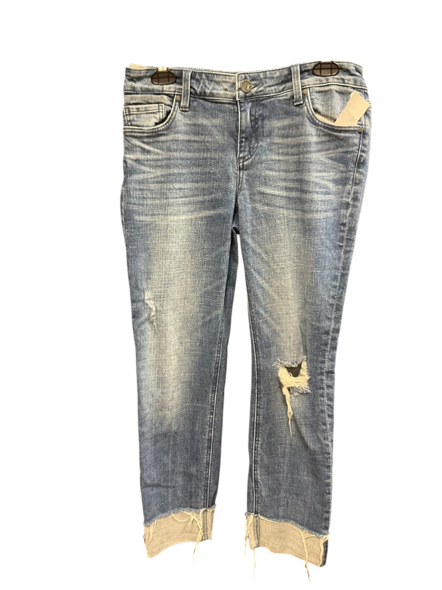 Jeans Straight By Kut In Blue Denim, Size: 6