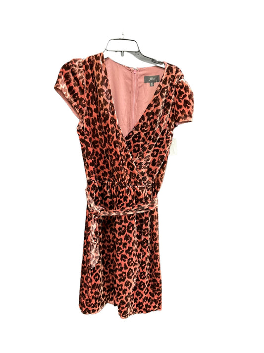 Leopard Print Dress Casual Midi J. Crew, Size M