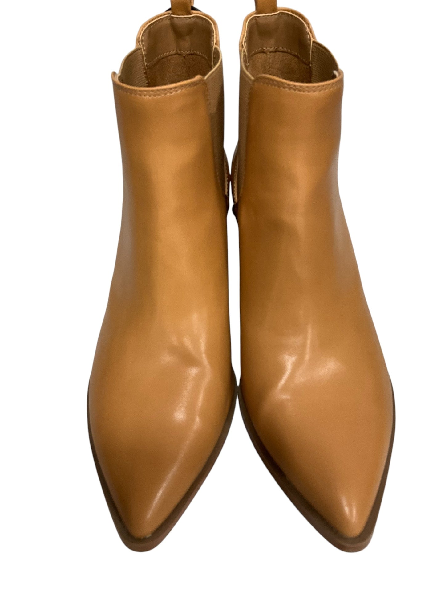 Boots Ankle Heels By Universal Thread In Tan, Size: 7.5