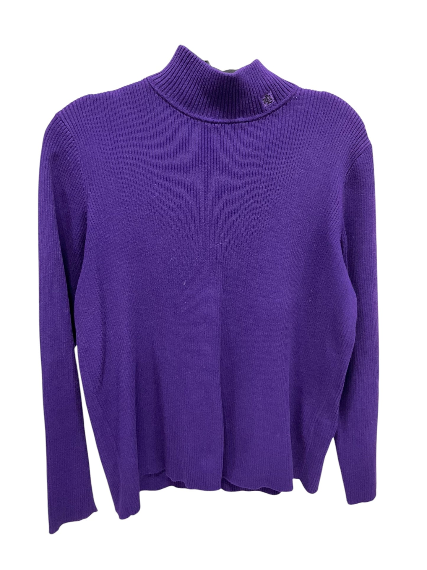 Sweater By Ralph Lauren In Purple, Size: L