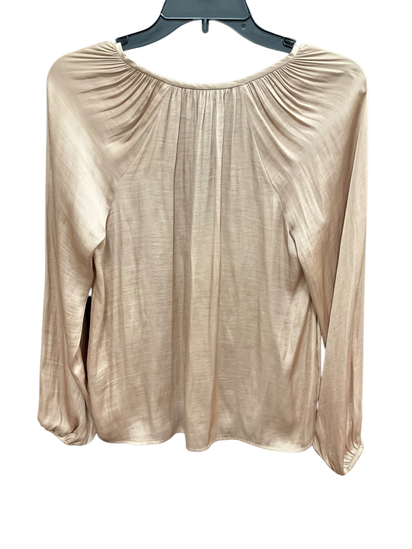 Top Long Sleeve By Banana Republic In Tan, Size: Xs