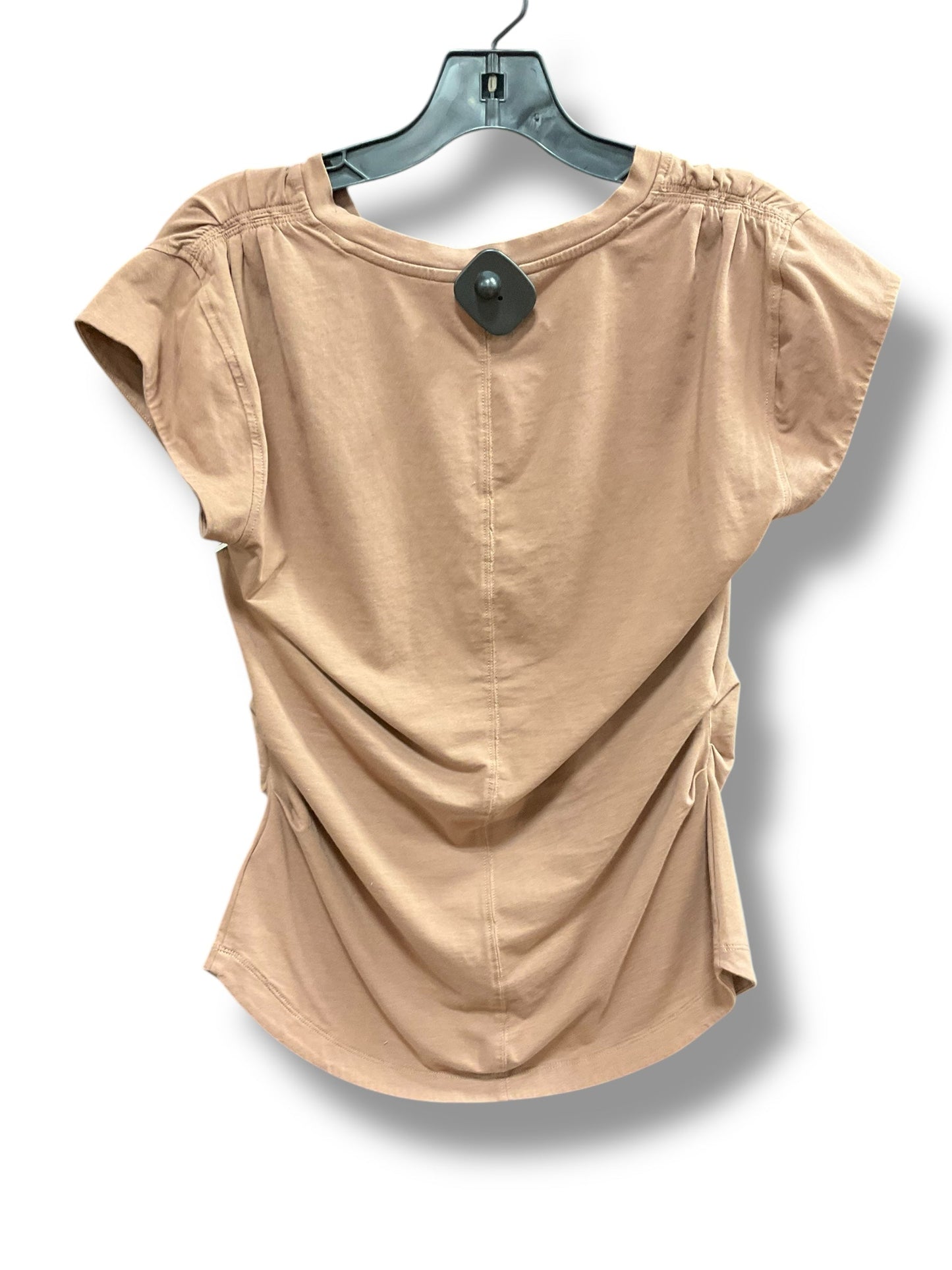 Athletic Top Short Sleeve By Athleta In Brown, Size: M