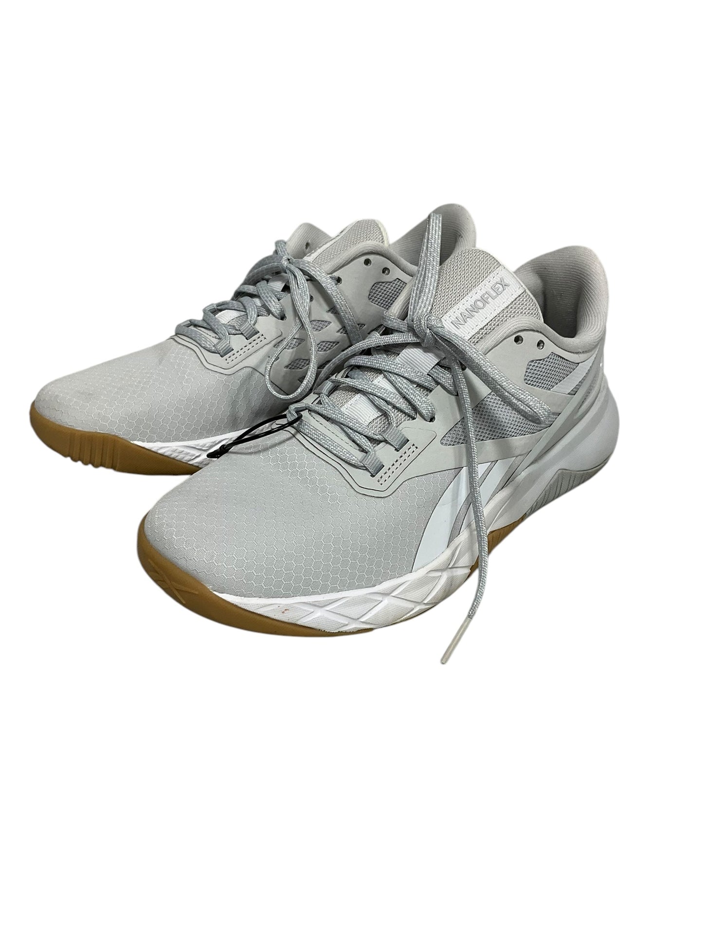 Shoes Athletic By Reebok In Grey & White, Size: 8