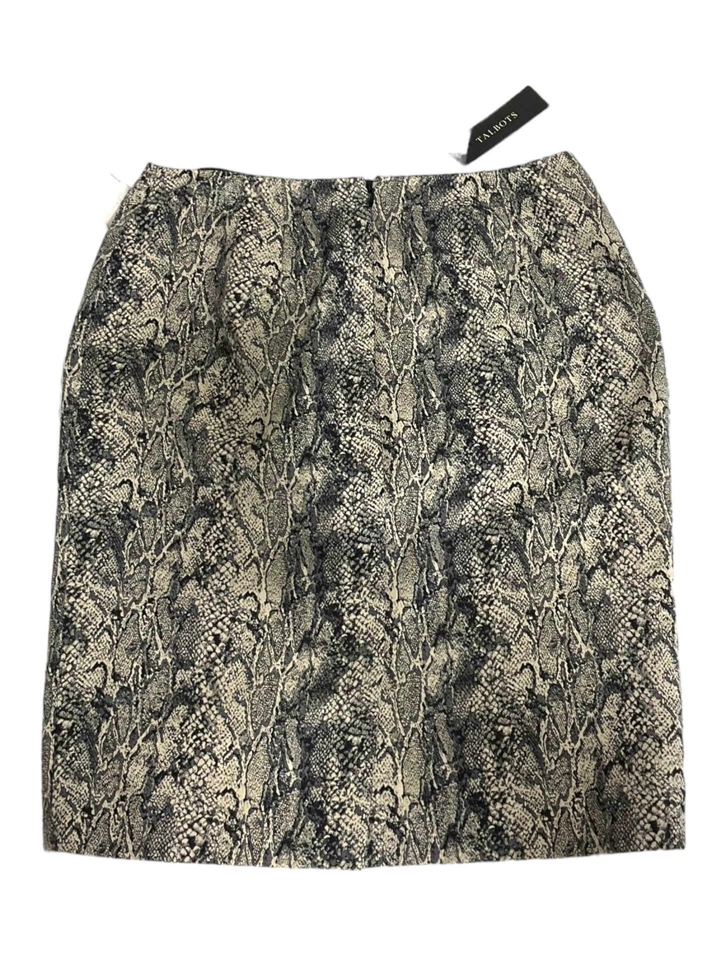 Snakeskin Print Skirt Midi Talbots, Size 4