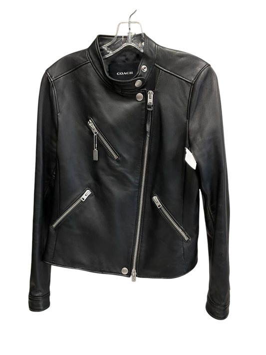 Jacket Designer By Coach In Black, Size: M