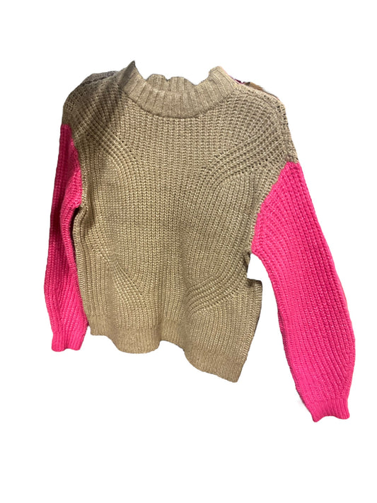 Sweater By Nine West In Pink & Tan, Size: Xs