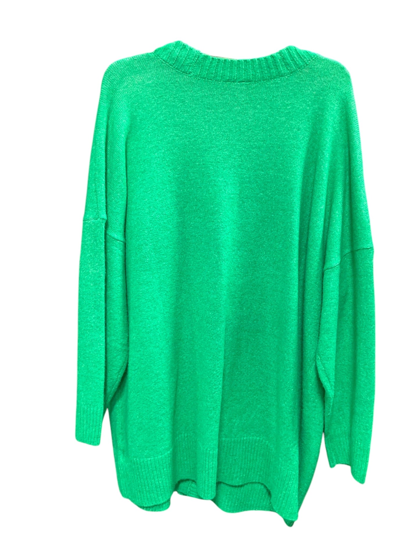 Sweater Cardigan By Torrid In Green, Size: 1x