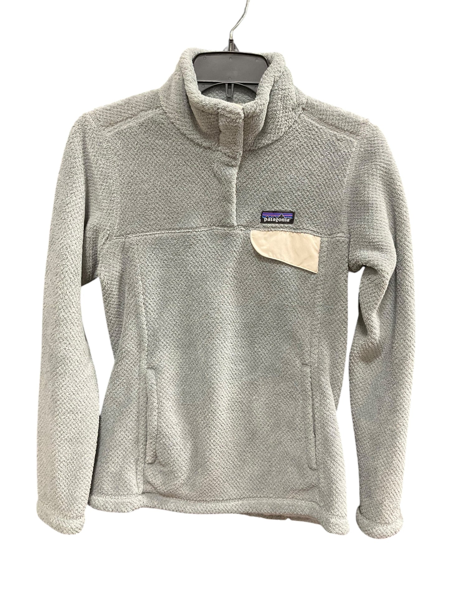 Jacket Fleece By Patagonia In Grey, Size: Xs