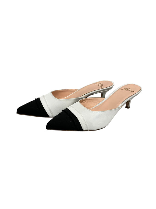 Shoes Heels Kitten By J. Crew In Black & White, Size: 5.5