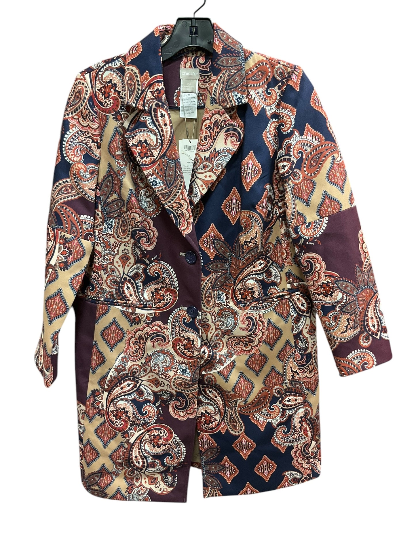 Jacket Other By Chicos In Paisley Print, Size: S